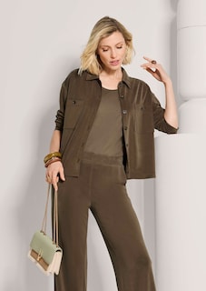 Oversize Hemdbluse mit aufgesetzten Taschen thumbnail 5