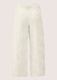 Weite Bügelfaltenhose mit Stickerei thumbnail 8
