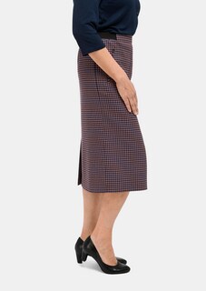 Geruite rok met elastische tailleband thumbnail 4
