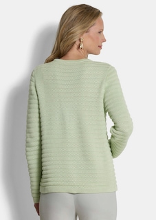 Veste en tricot ajouré pur coton thumbnail 3