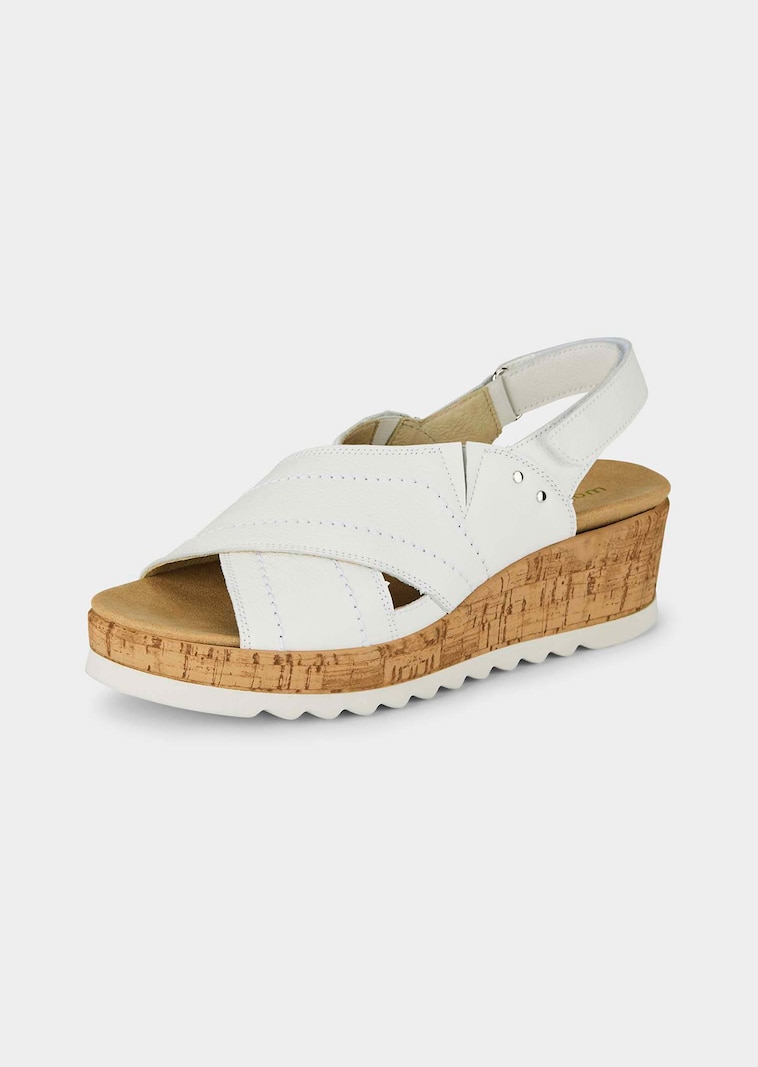 Sandale mit verstellbarem Klettriemen