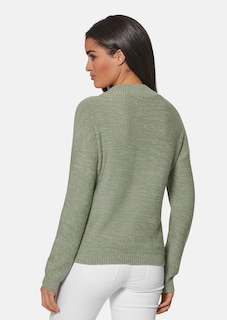 Stehkragen-Pullover mit Glanz-Effekten thumbnail 4