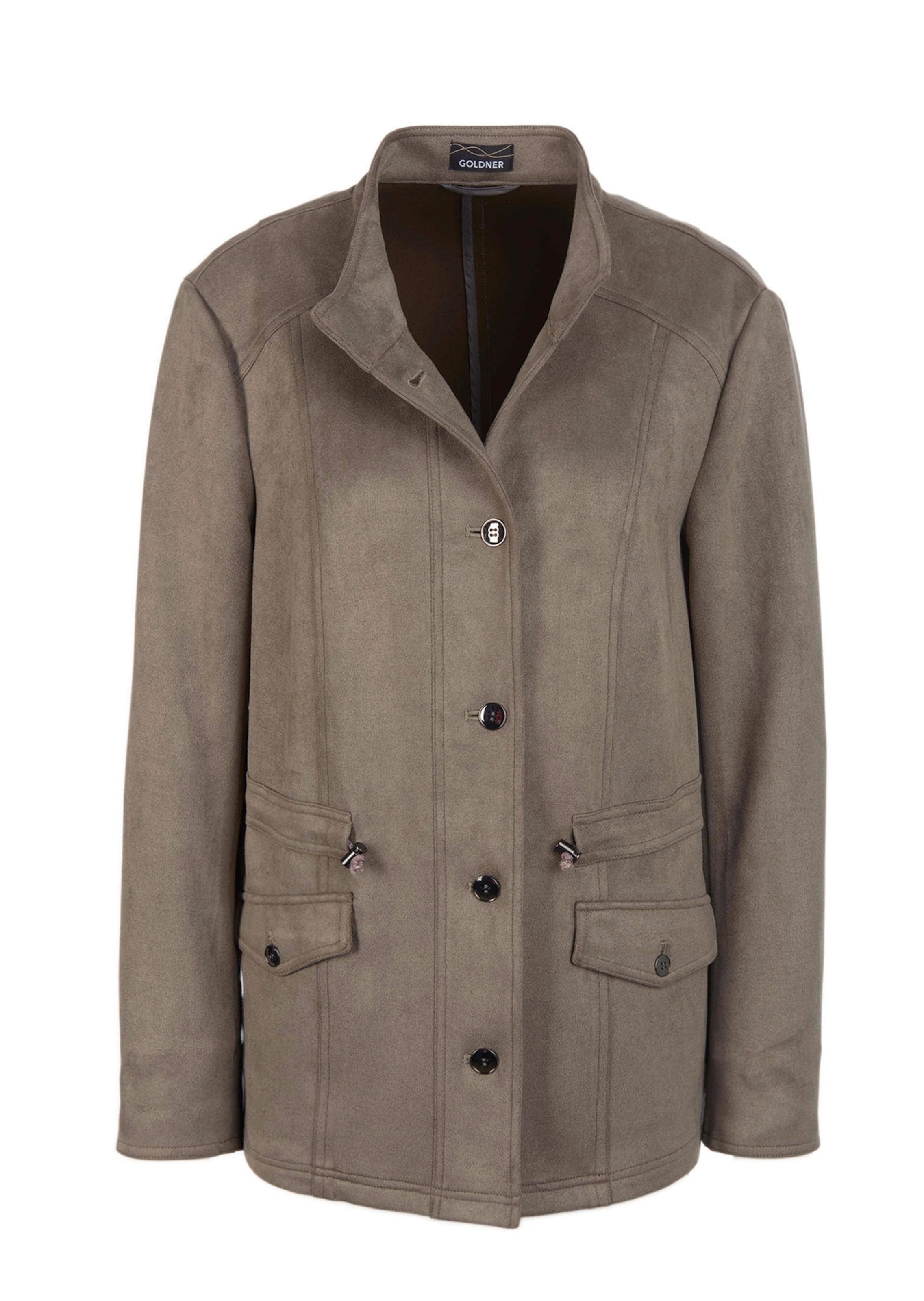 Blazer in weicher Velourslederoptik