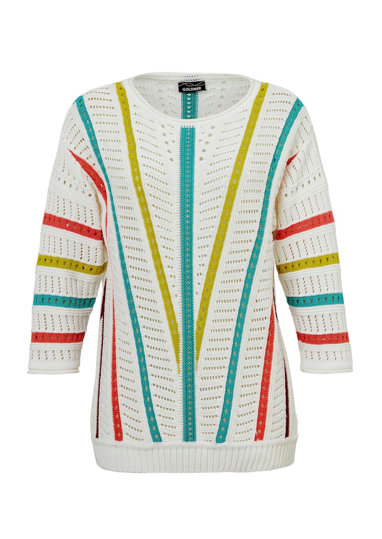 Tricot pullover met boothals