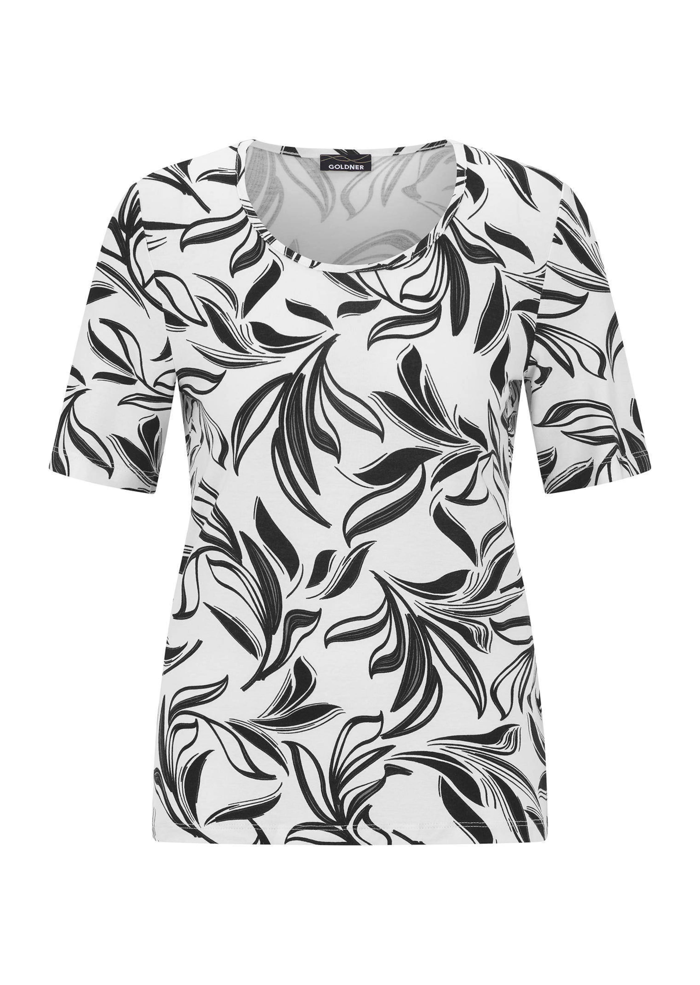 Jersey shirt met modieuze bloemenprint