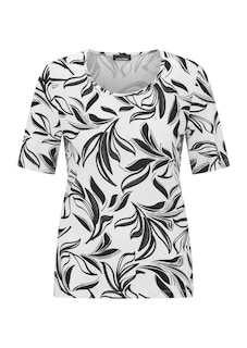 Jerseyshirt mit modischem Floraldruck thumbnail 6