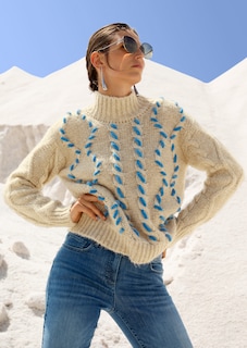 Pullover mit Folklore-Akzenten thumbnail 1