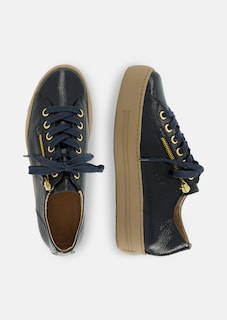 Sneaker aus Leder mit Plateausohle thumbnail 2
