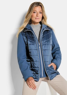 Gewatteerd jack met mouwen van softshell thumbnail 4
