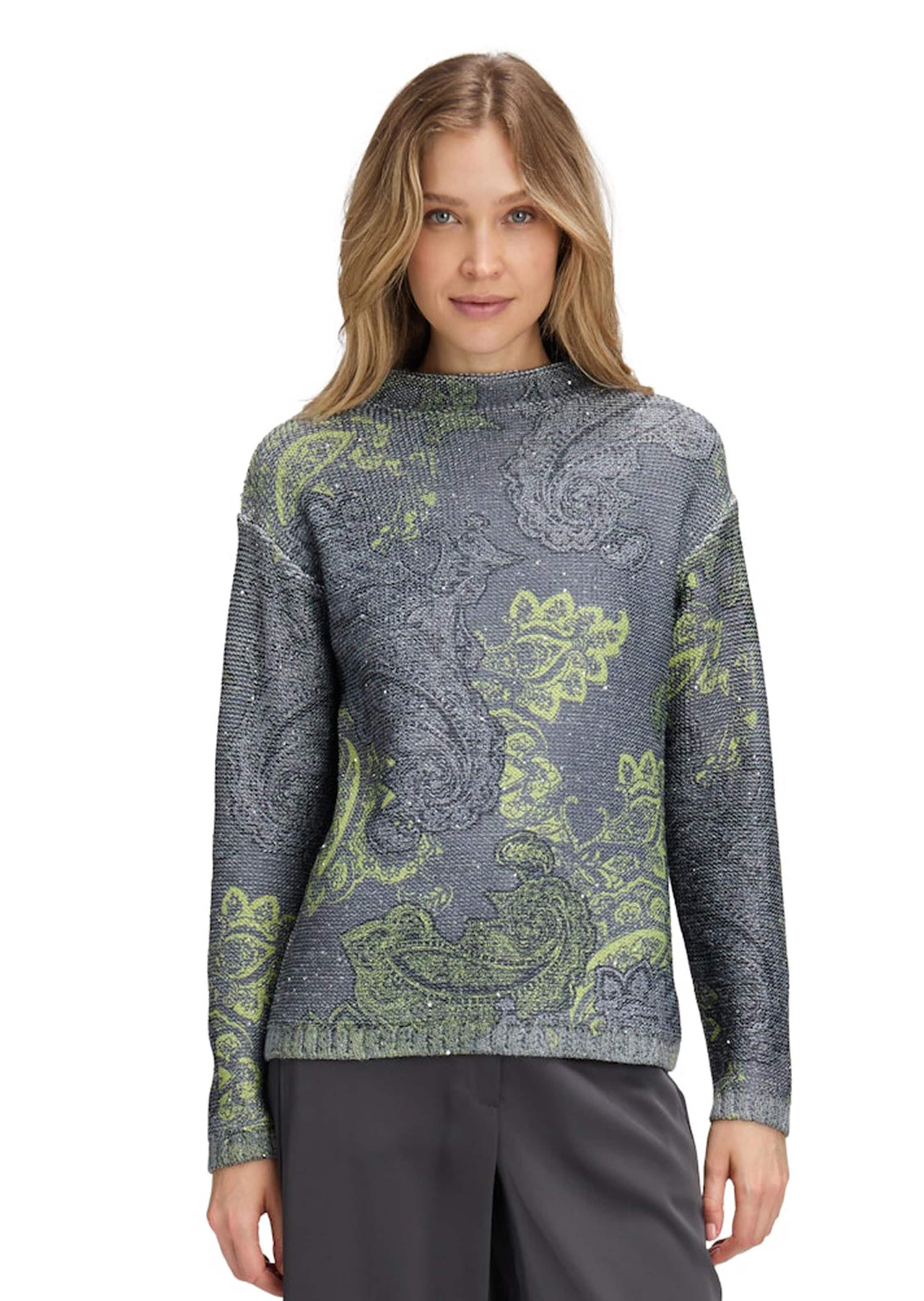 Tricot pullover met paisleyprint