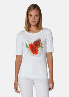 Rundhals-Shirt mit farbenfrohem Foliendruck thumbnail 2
