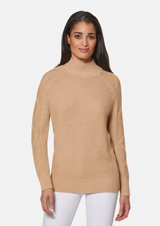 Stehkragen-Pullover mit Muster-Mix thumbnail 2