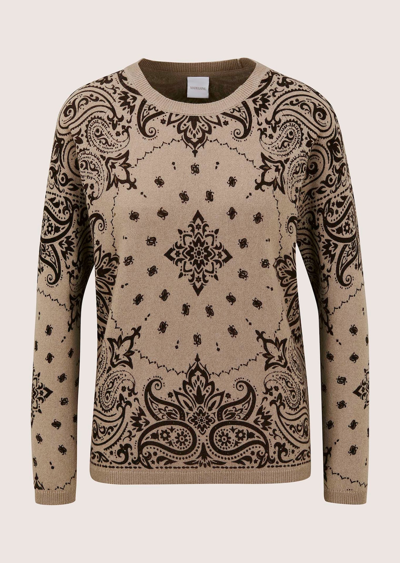 Kaschmir-Pullover mit Paisley-Muster