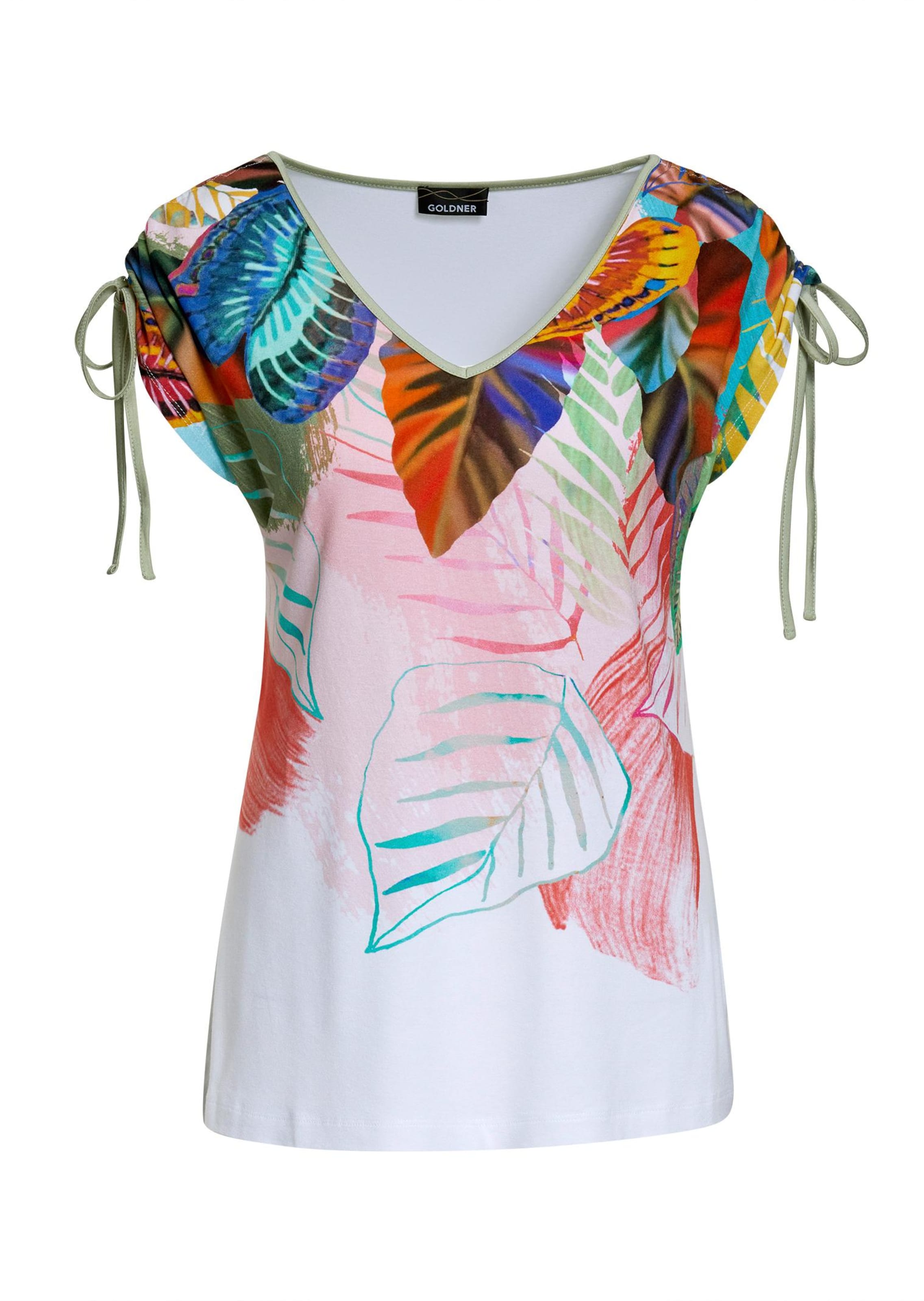 T-shirt imprimé avec fronces