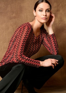 Pflegeleichtes Mesh-Shirt mit Grafik-Print thumbnail 3