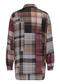 Abstrakte Druckbluse mit leichtem Glanz thumbnail 3