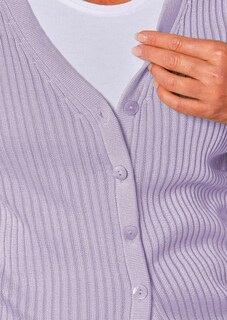 Onderhoudsarm tricot jasje met hoogwaardige ribstructuur thumbnail 5