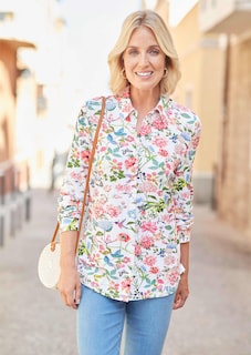 Ausdrucksstarke Jerseybluse mit Stretchanteil thumbnail 9
