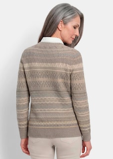 Warme Strickjacke mit Reißverschluss thumbnail 3