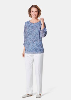 Chiffonbluse mit farbbrillantem Druck thumbnail 2