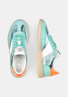Leather trainers with a shimmer finish thumbnail 2