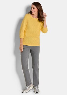 Katoenen pullover met 3/4-mouwen thumbnail 2