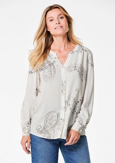 Bluse mit schimmerndem Paisley Muster thumbnail 1