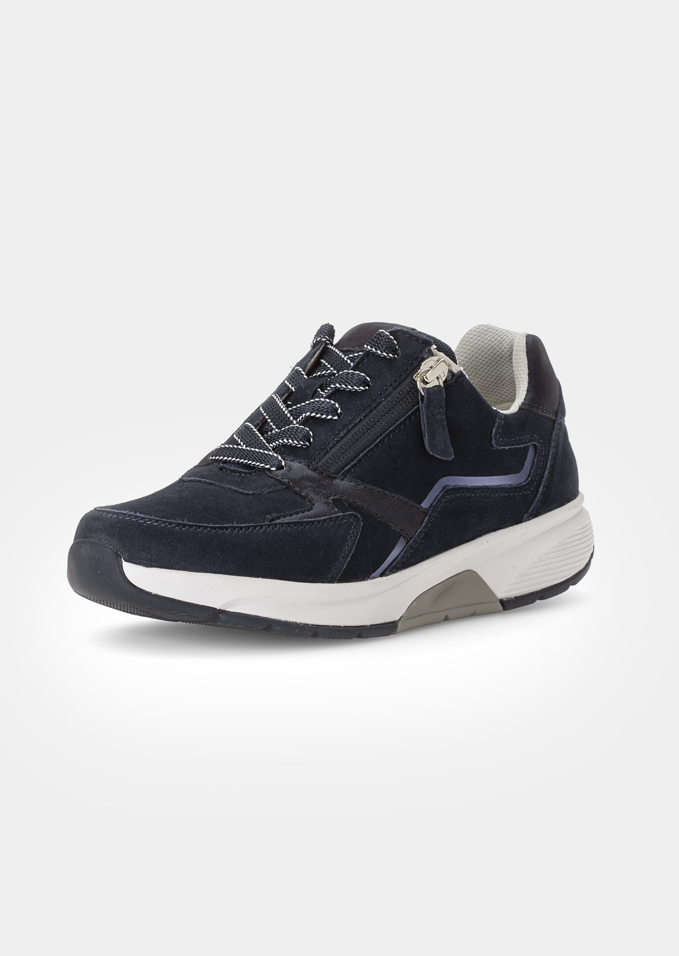 Sneakers en cuir avec zip