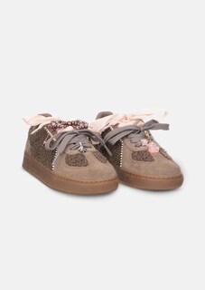 Sneakers van suède met teddybont thumbnail 4