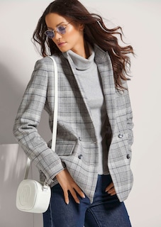 Langer Karo-Blazer thumbnail 5