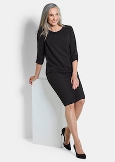 Elegante jurk met aangerimpelde mouwen thumbnail 4