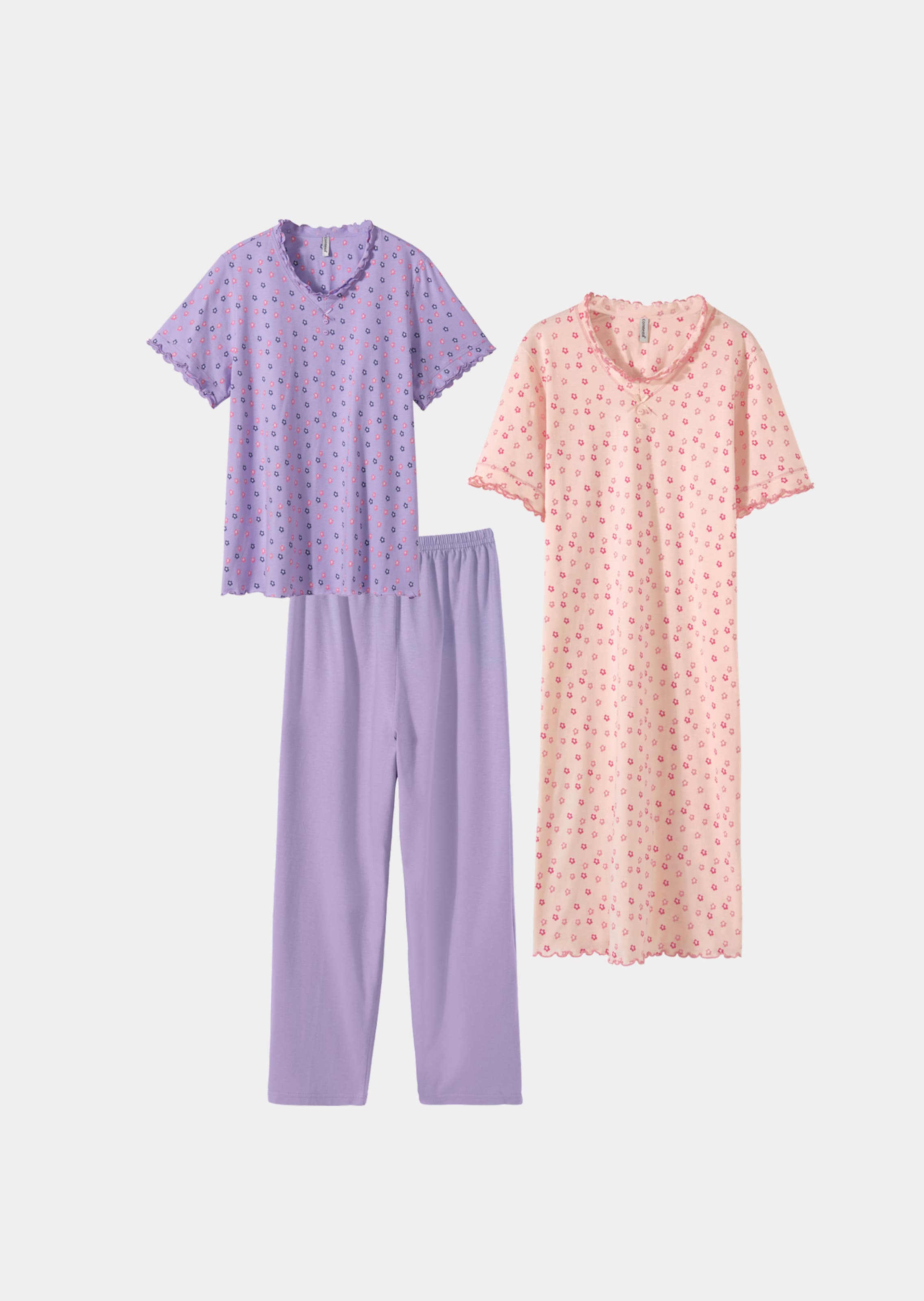 Ensemble de nuit en coton 3 pièces