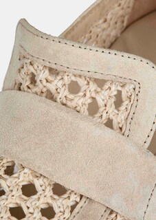 Geflochtener Slipper mit Leder-Details thumbnail 3