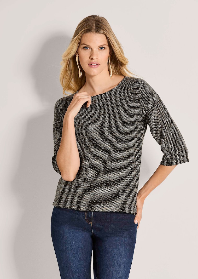 Sweatshirt avec fil brillant