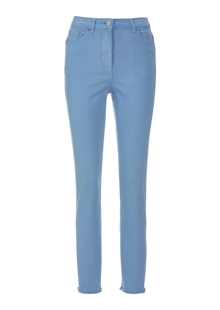 Jeans mit feinem Fransensaum