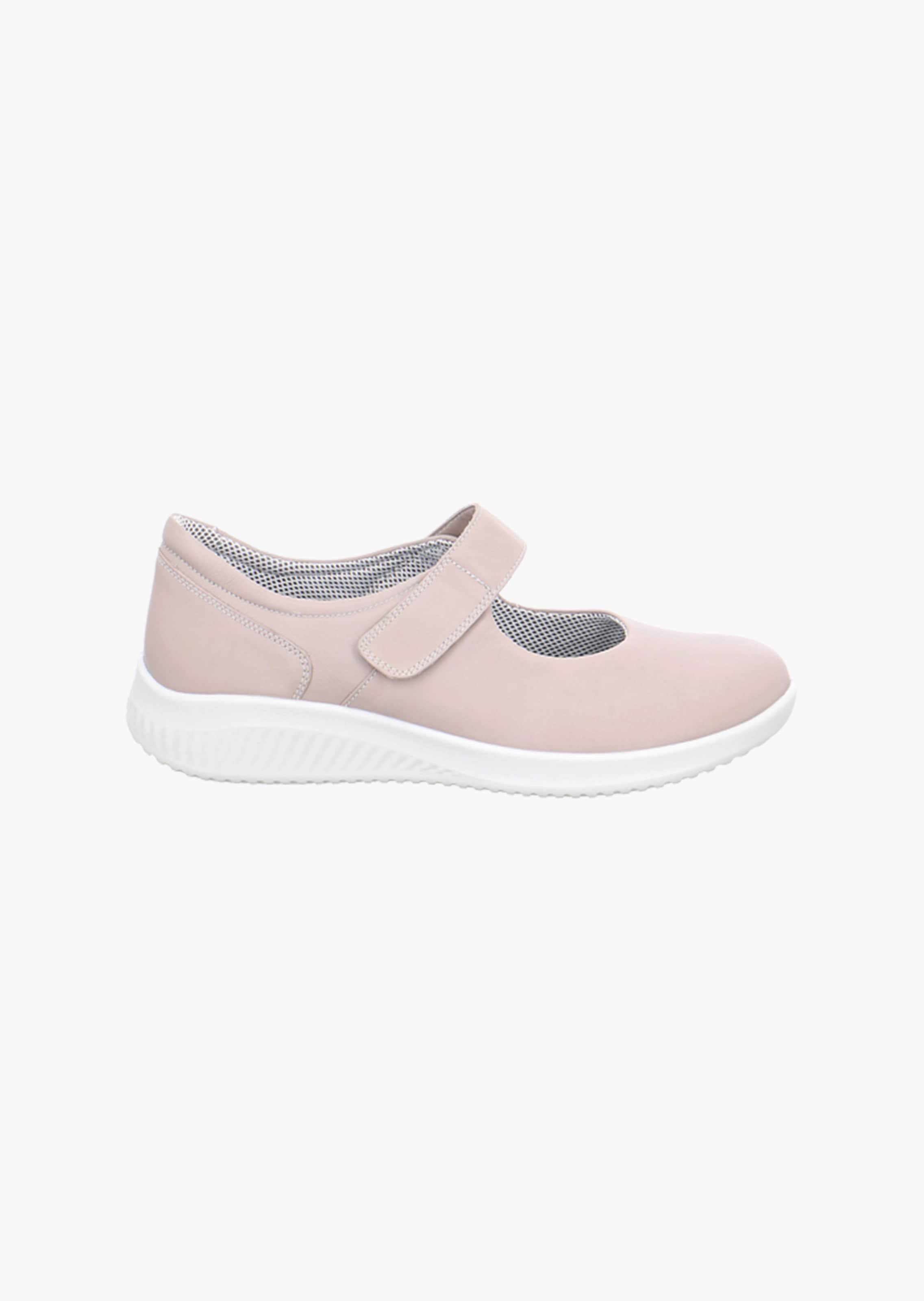 Slipper aus Leder mit Klettverschlussriemen