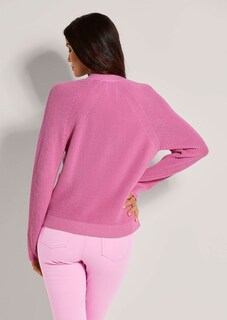 Strickjacke mit Perlfang-Muster thumbnail 4