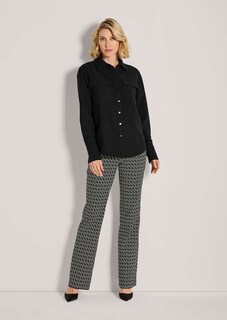 Klassische Hemdbluse mit Brusttaschen thumbnail 3
