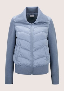 Quilted jacket with large collar thumbnail 7