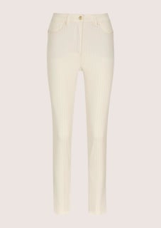 Slim-Fit Hose mit goldfarbenen Nadelstreifen thumbnail 7