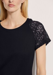 Jersey-Kleid mit Spitze thumbnail 6