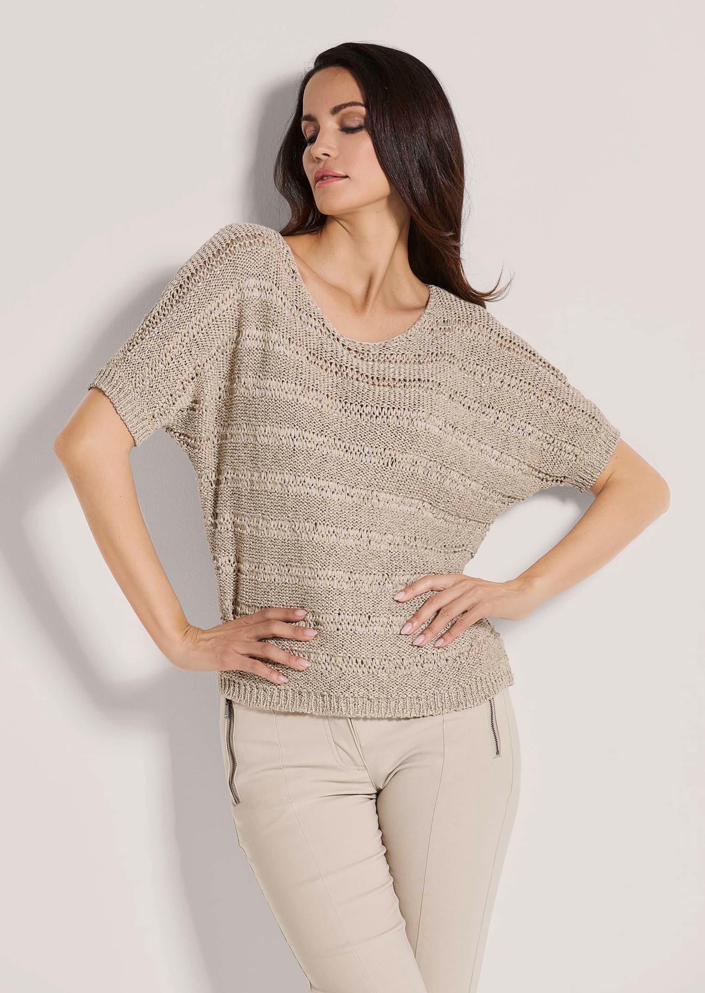 Pullover aus Bändchengarn mit Glanz-Effekt