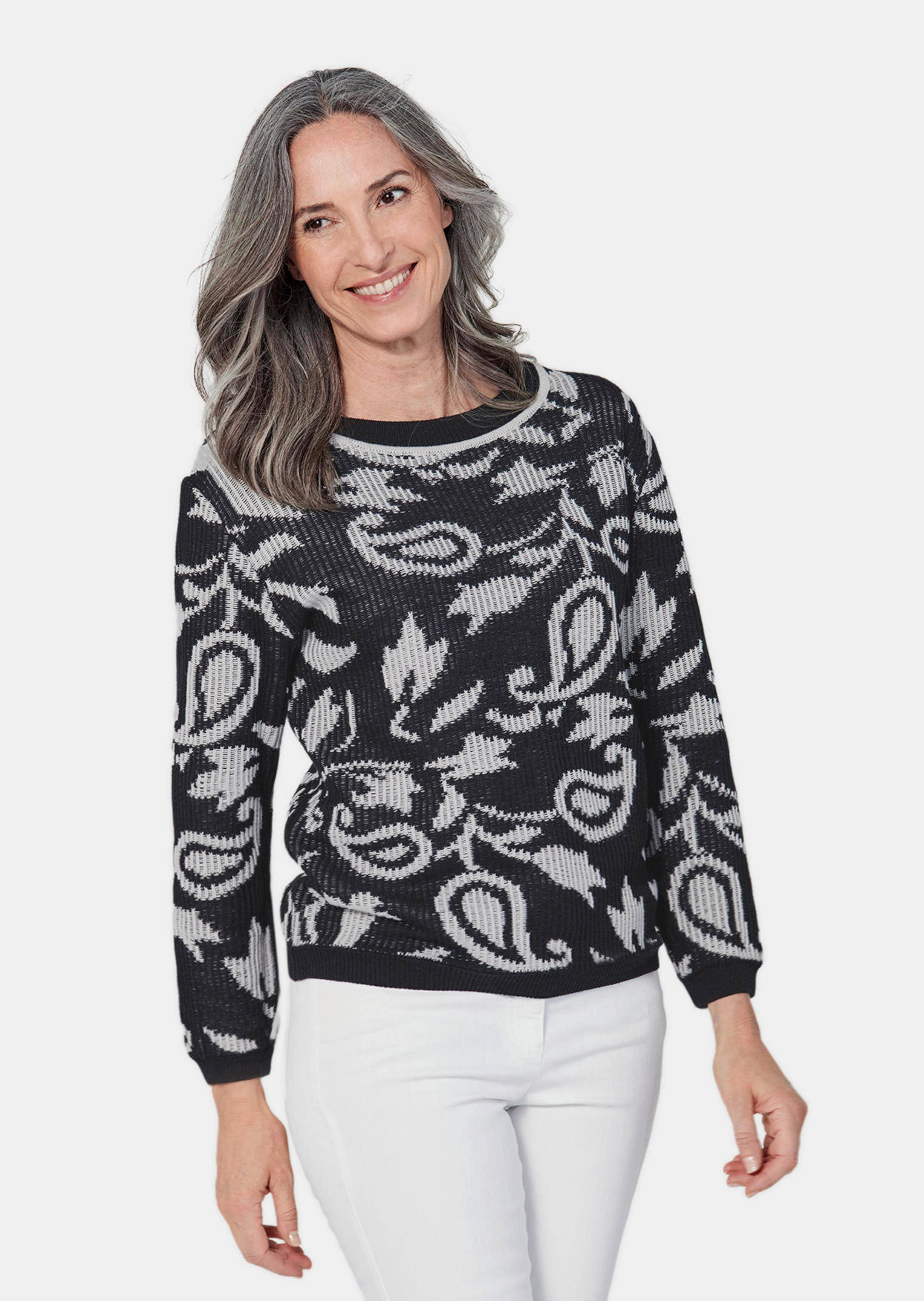 Jacquard Strickpullover