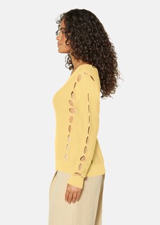 Strickpullover mit Cut-Outs und V-Ausschnitt thumbnail 4