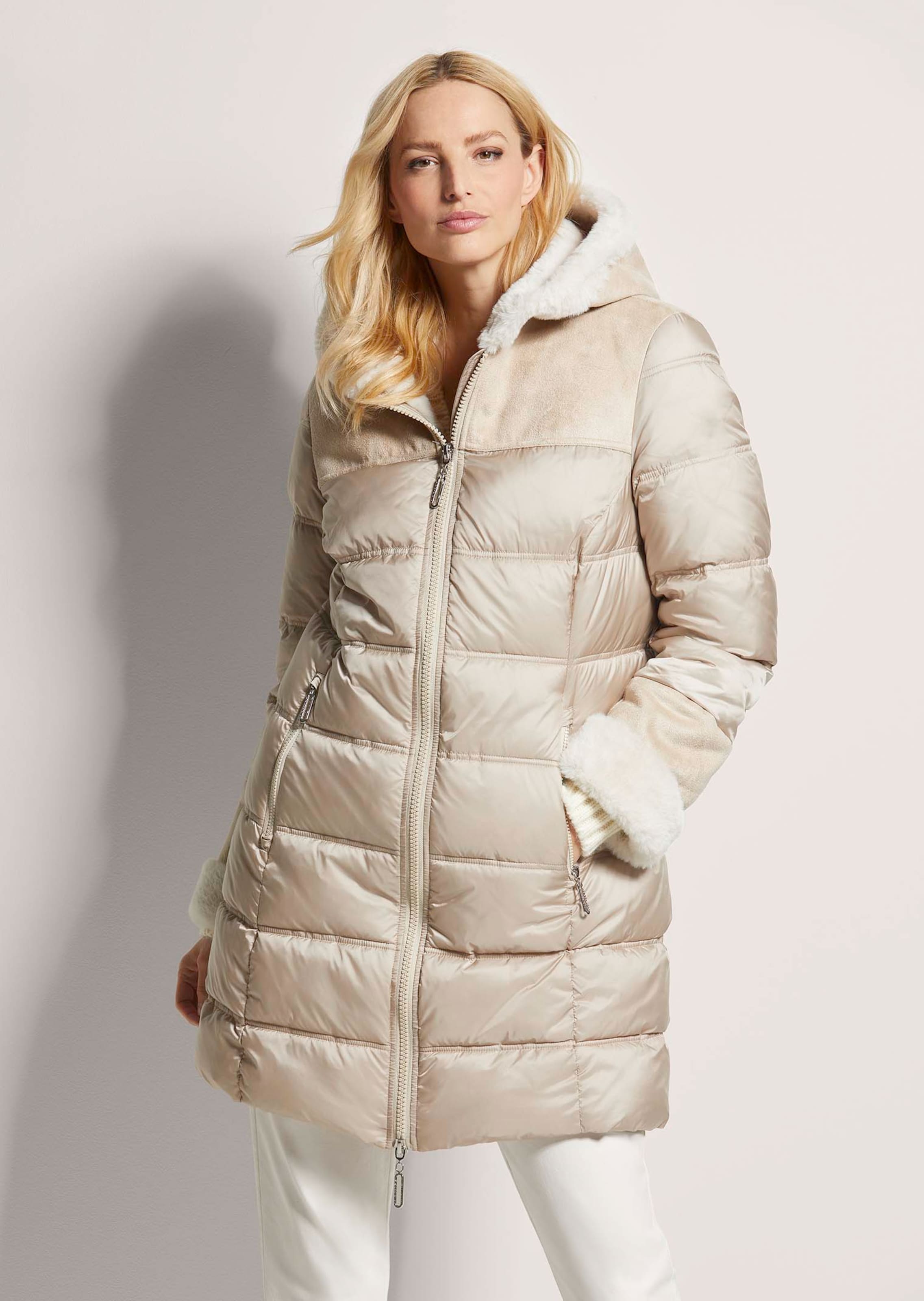 Wattierte Steppjacke mit Kapuze