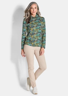 Jersey-Shirt mit Paisley-Muster thumbnail 2