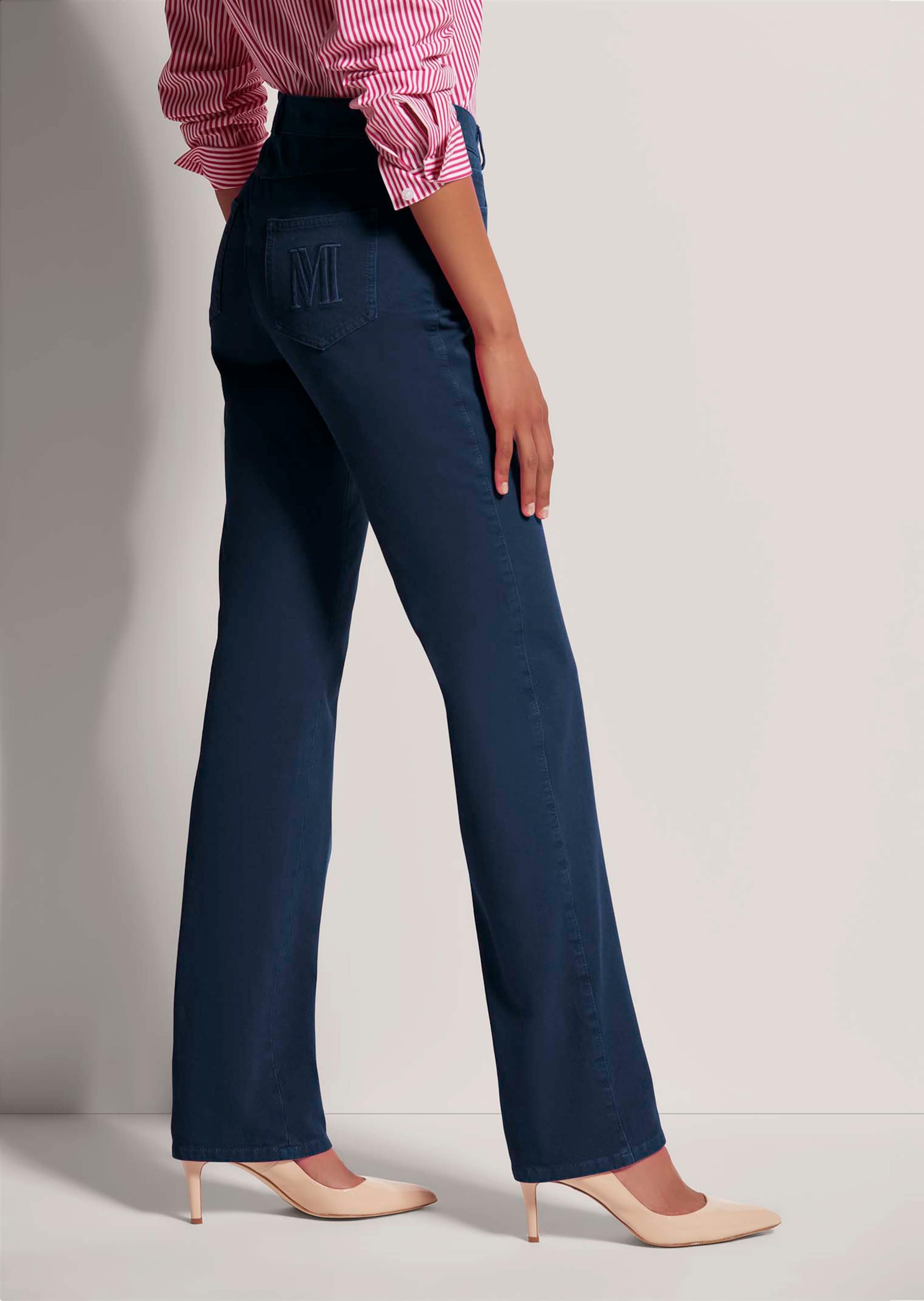 M-Jeans in gerader Form mit Logo-Stickerei thumbnail 5