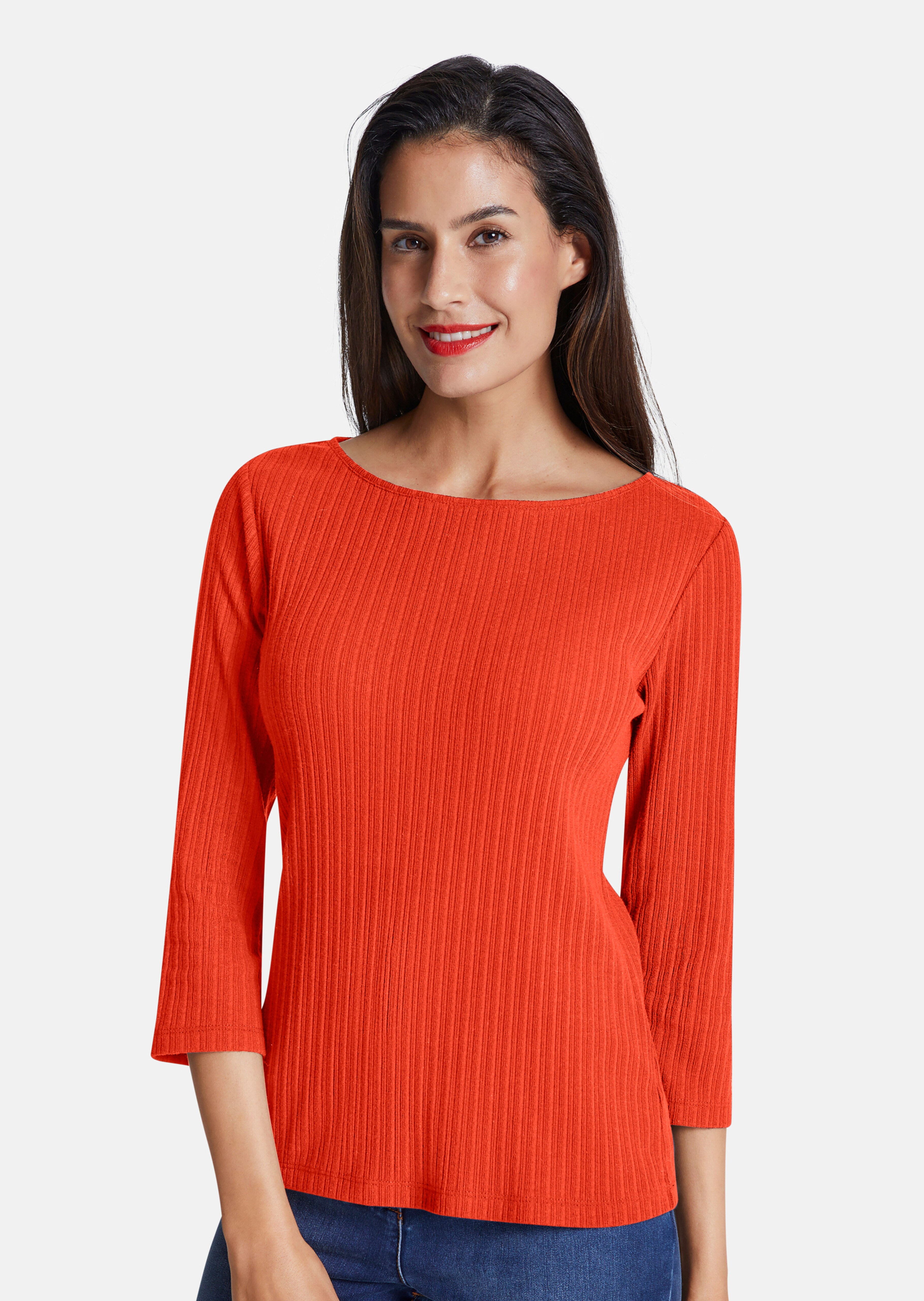 Rippshirt mit Langarm