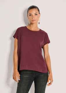 Shirt mit kurzen Ärmeln im Materialmix thumbnail 2