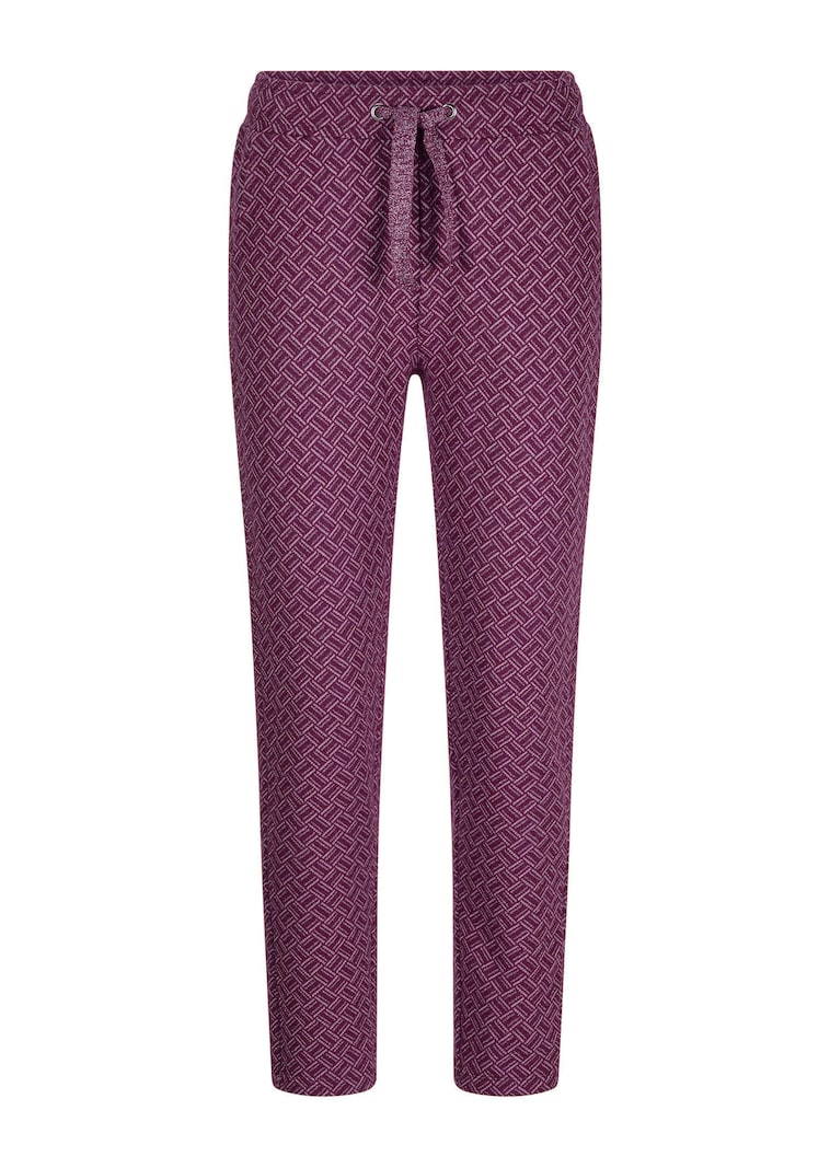 Freizeithose mit Glanz-Details